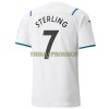 Original Fußballtrikot Manchester City Raheem Sterling 7 Auswärtstrikot 2021-22 Für Herren